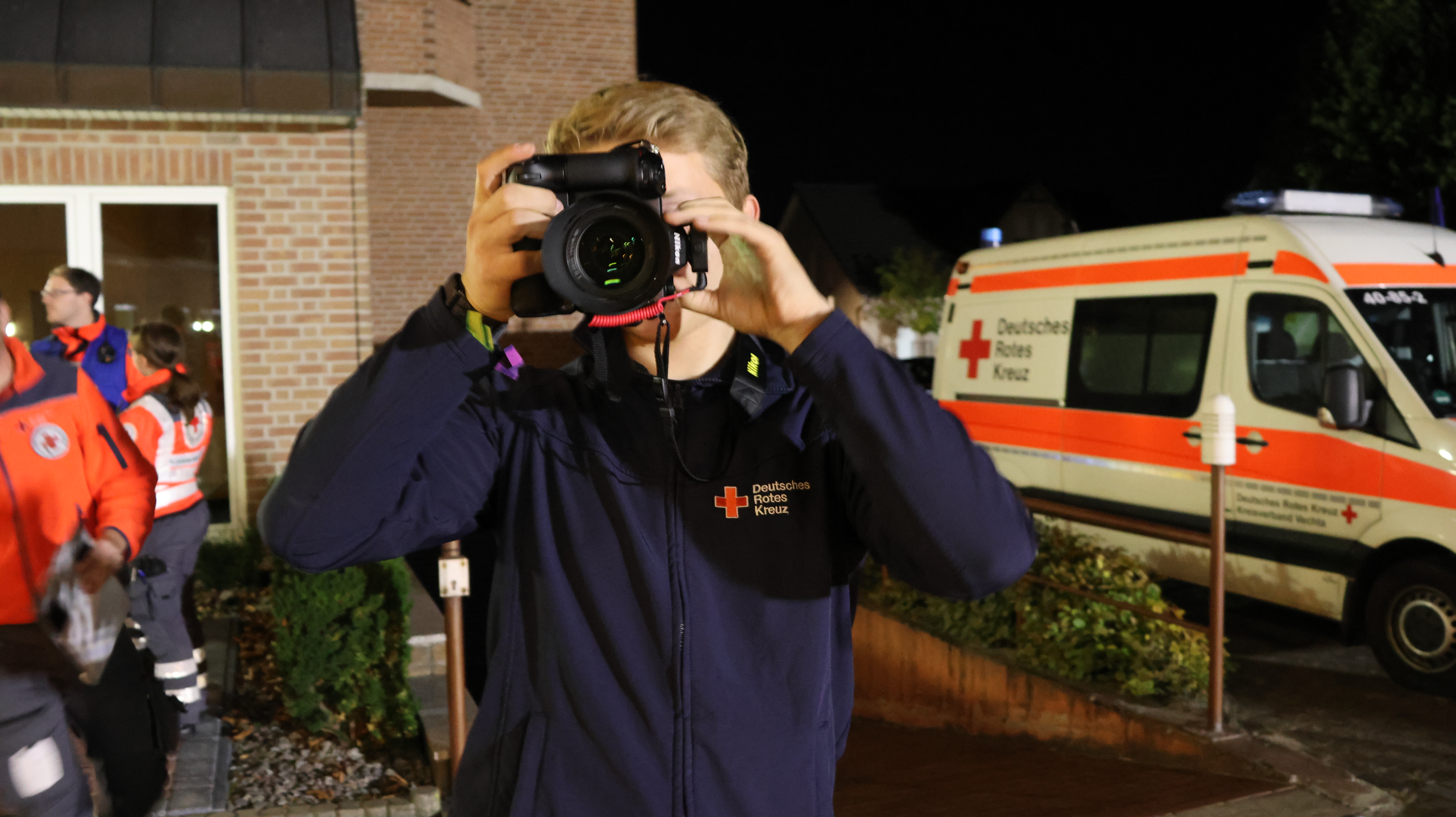 Max Mohrland bei der fotografischen Arbeit